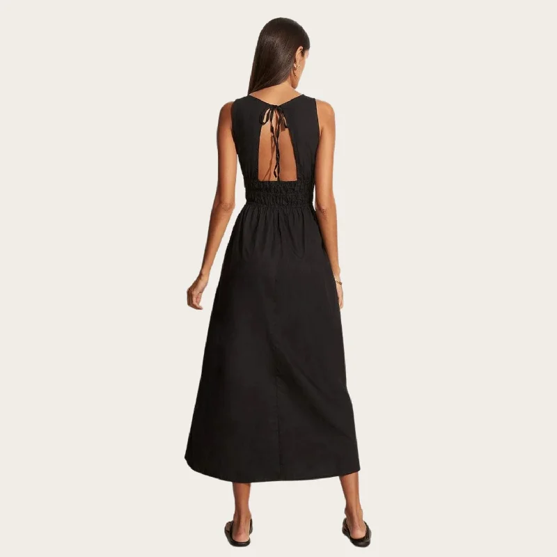 Jean Midi Dress (Black)