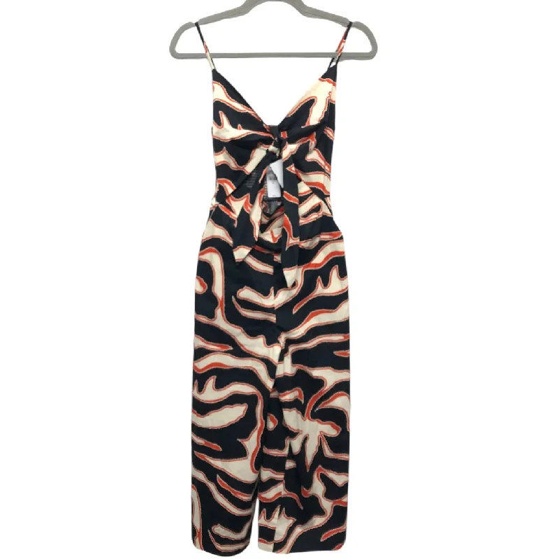 Jumpsuit By Express In Black & Orange, Size: Xs