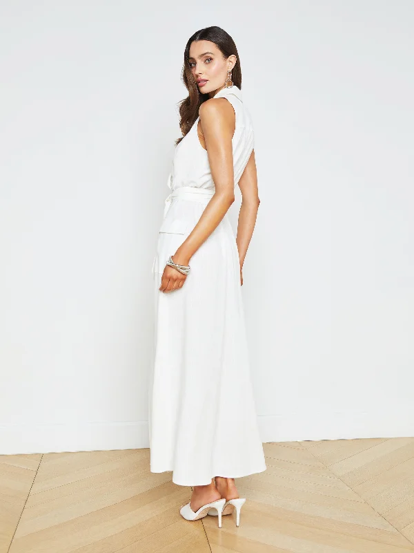 Mayer Linen-Blend Maxi Dress