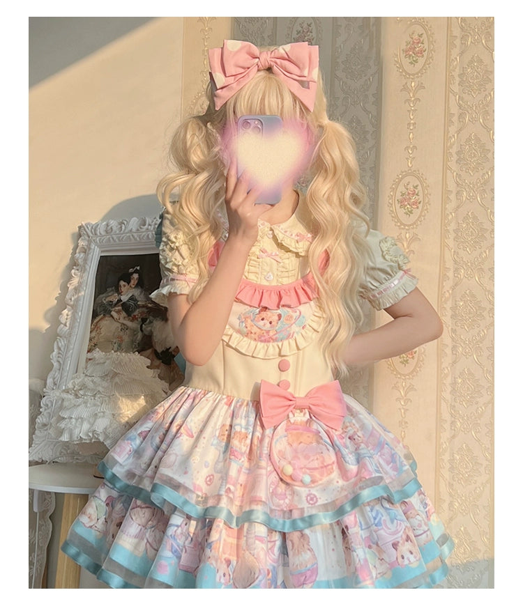 Mewroco~Little Frosty~Kawaii Lolita Summer Blouse Multicolors