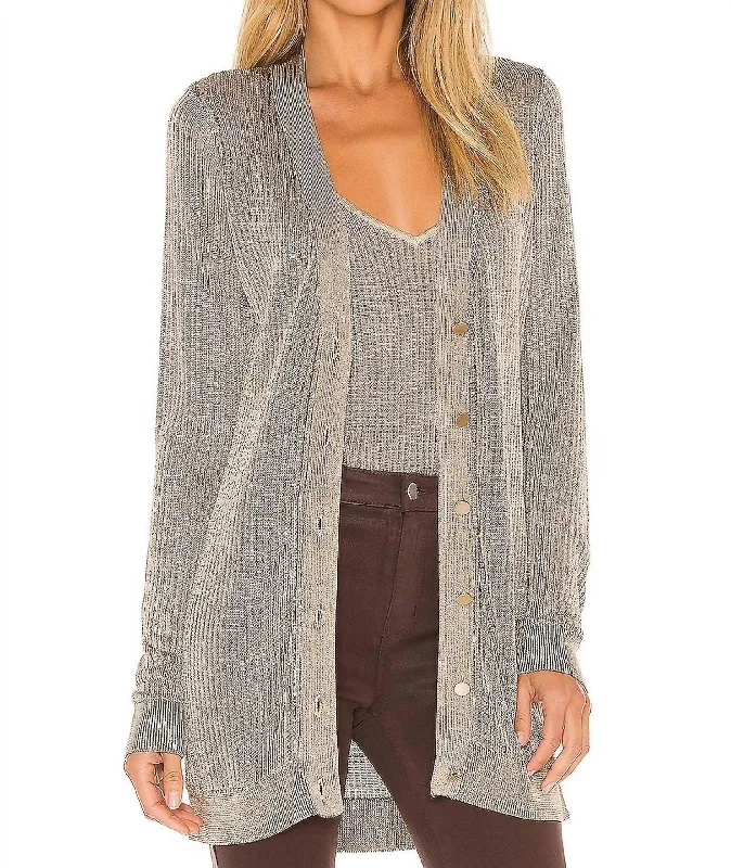 Millie Cardigan In Taupe