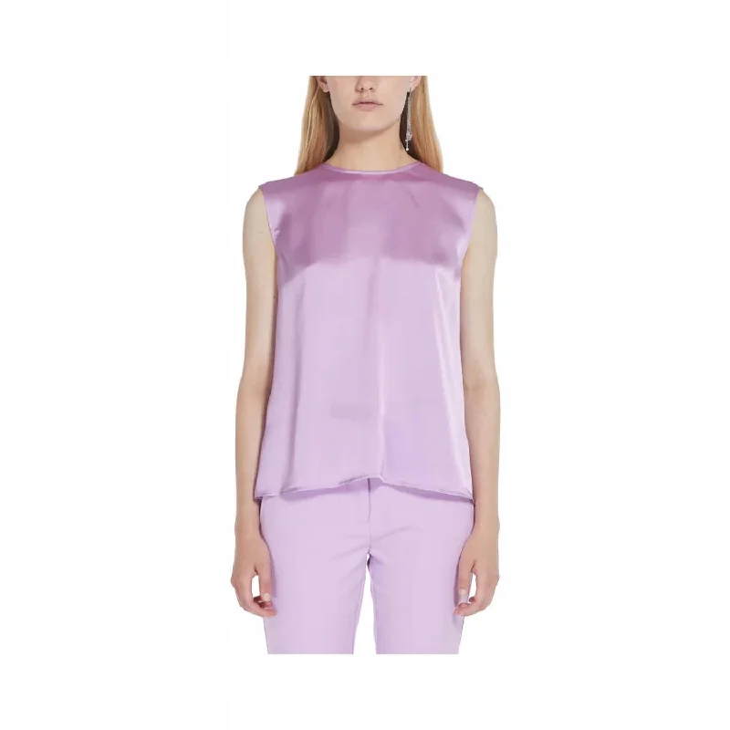 Ovada Sleeveless Blouse In Lilac