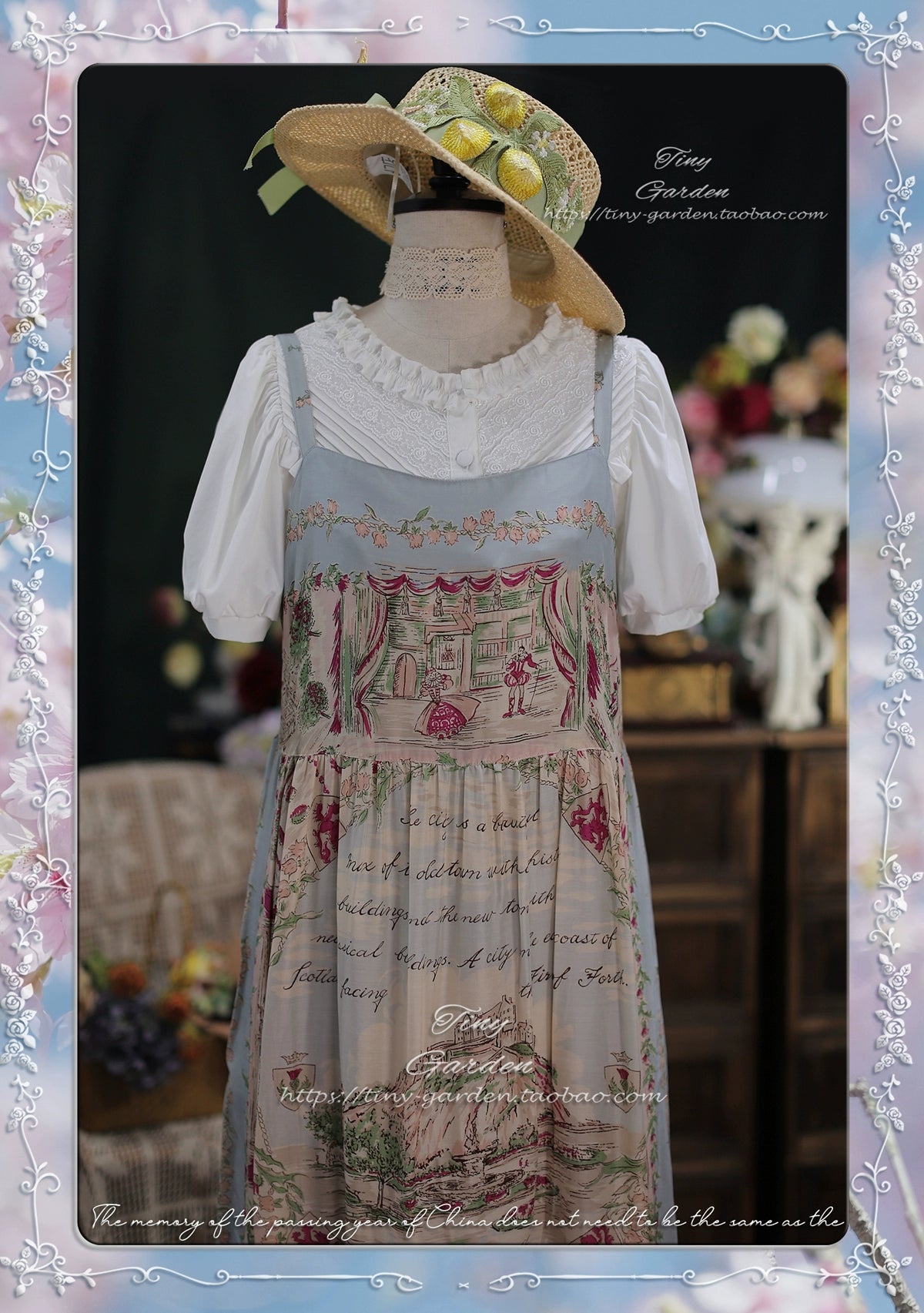 Tiny garden~Elegant Lolita Blouse Short Sleeve Lolita Shirt