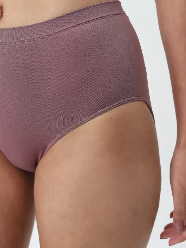 Wunderlove Mauve Seam-Free Full Brief