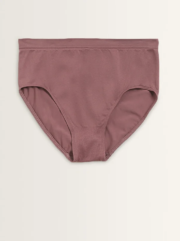 Wunderlove Mauve Seam-Free Full Brief