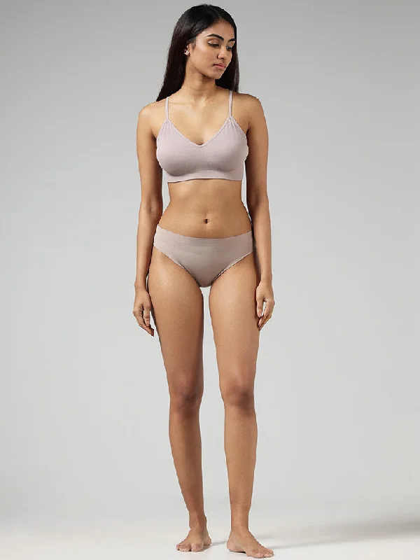 Wunderlove Solid Light Taupe Seamfree Bralette