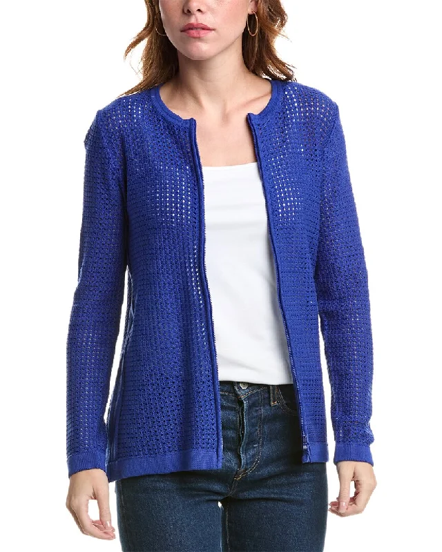 Edinburgh Knitwear Pointelle Jacket