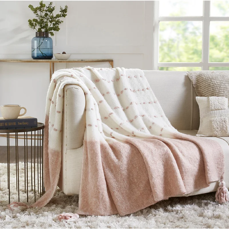 Synthetic fiber blend blankets for a budget - friendly choiceKing - size blankets to cover large beds comfortablyBell Tassel Throw Blanket Synthetic fiber blend blankets for a budget - friendly choiceKing - size blankets to cover large beds comfortablyBell Tassel Throw Blanket