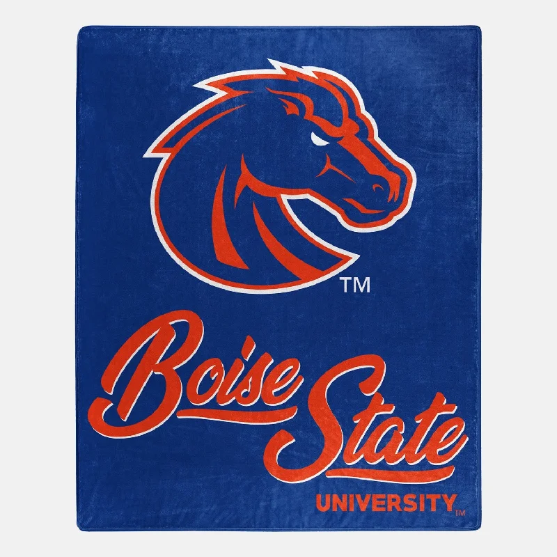 King - size blankets to cover large beds comfortablyCotton blankets for breathability and a lightweight feelBoise State Signature College Throw Blanket King - size blankets to cover large beds comfortablyCotton blankets for breathability and a lightweight feelBoise State Signature College Throw Blanket
