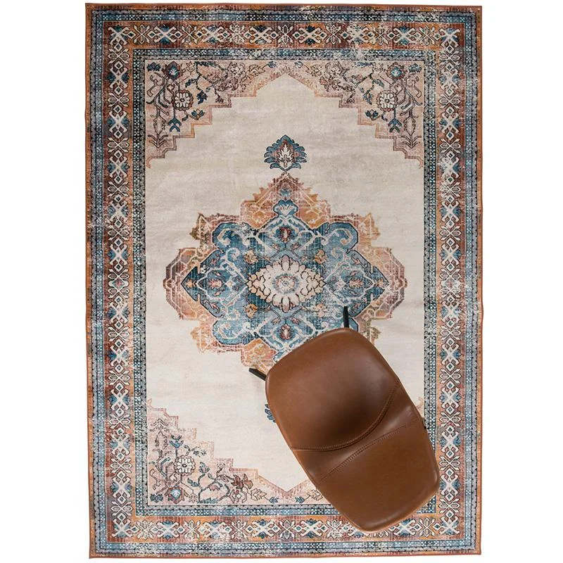Wool blankets with natural warmth and insulationQueen - size blankets for standard - sized bedsMahal Carpet in Blue and Brick 170X240 Wool blankets with natural warmth and insulationQueen - size blankets for standard - sized bedsMahal Carpet in Blue and Brick 170X240