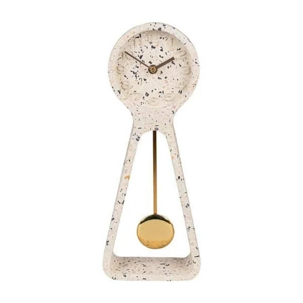 King - size blankets to cover large beds comfortablyRecycled polyester blankets for an eco - conscious optionTerrazzo White Pendulum Clock King - size blankets to cover large beds comfortablyRecycled polyester blankets for an eco - conscious optionTerrazzo White Pendulum Clock
