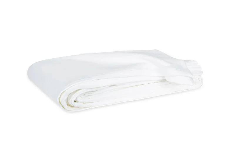 Microfiber blankets that are durable and easy to care forChenille blankets with a thick and fuzzy textureDream Modal White Blanket by Matouk
