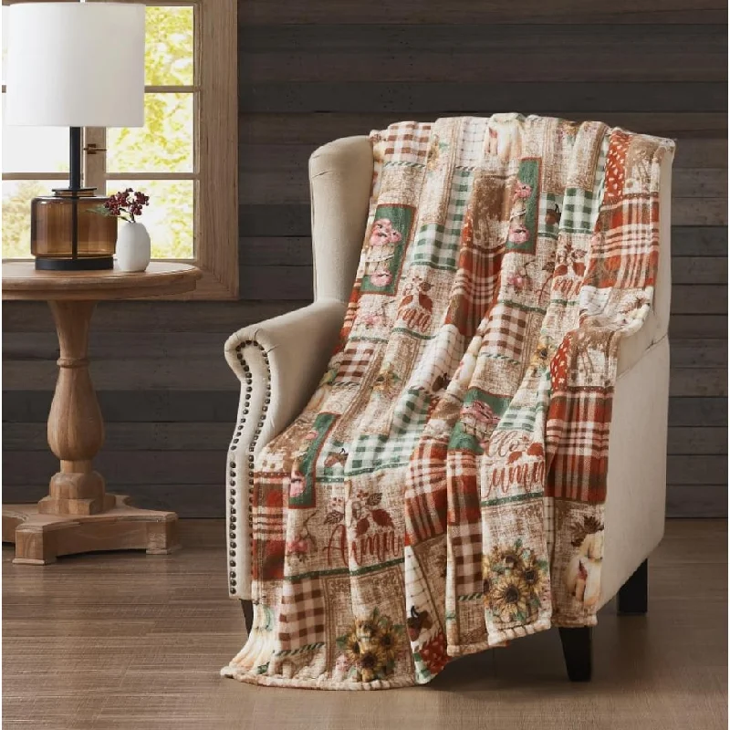 Cotton blankets for breathability and a lightweight feelFleece blankets for a cozy and plush textureHarvest Plush Flannel Throws Pumpkins Ghosts Witches & Bats 50" x 70" Cotton blankets for breathability and a lightweight feelFleece blankets for a cozy and plush textureHarvest Plush Flannel Throws Pumpkins Ghosts Witches & Bats 50" x 70"