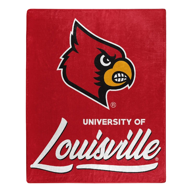 Fleece blankets for a cozy and plush textureAlpaca wool blankets for a hypoallergenic and warm optionLouisville Signature College Throw Blanket