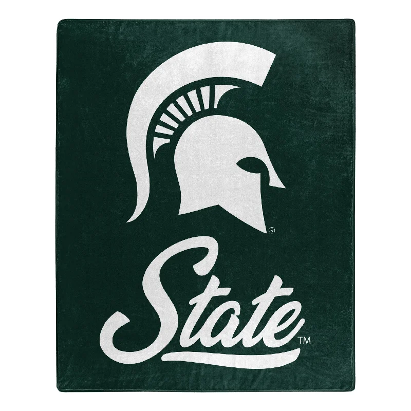 Synthetic fiber blend blankets for a budget - friendly choiceQueen - size blankets for standard - sized bedsMichigan State Signature College Throw Blanket Synthetic fiber blend blankets for a budget - friendly choiceQueen - size blankets for standard - sized bedsMichigan State Signature College Throw Blanket