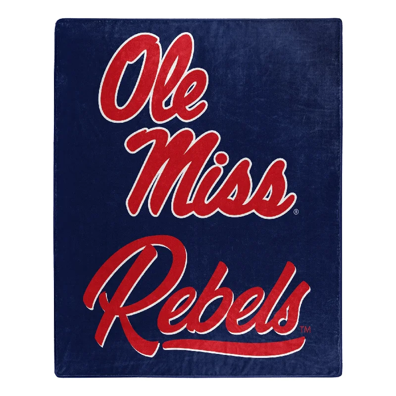 Wool blankets with natural warmth and insulationMohair blankets with a unique sheen and softnessOle Miss Signature College Throw Blanket
