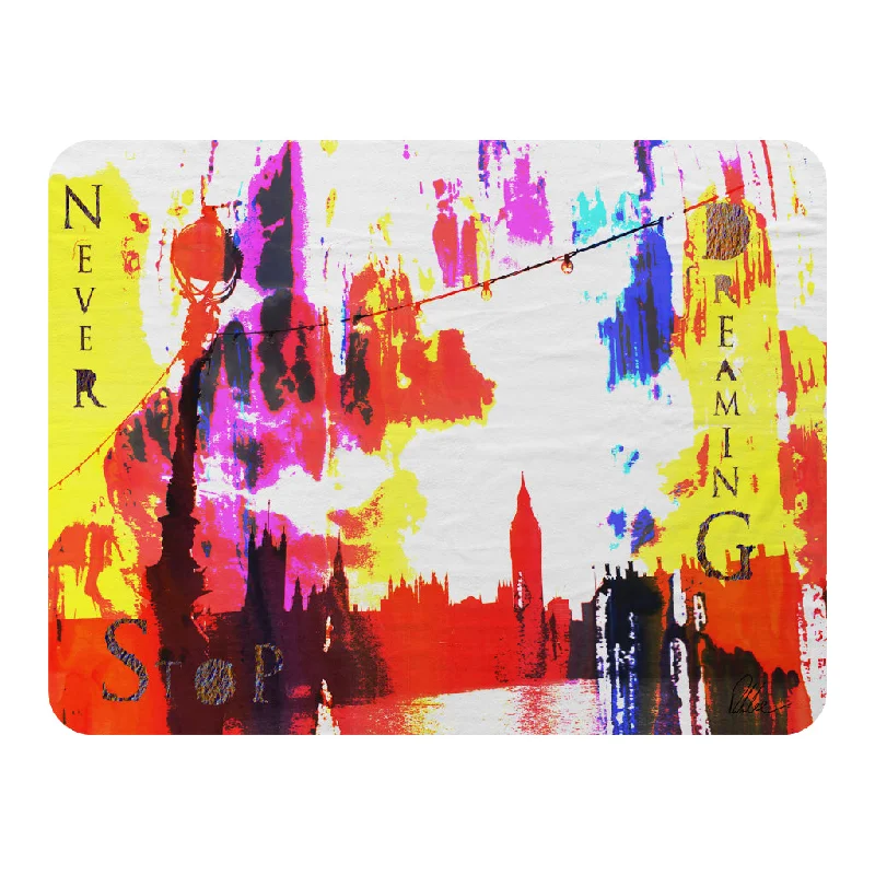 Microfiber blankets that are durable and easy to care forQueen - size blankets for standard - sized bedsNever Stop Dreaming (Blanket) Microfiber blankets that are durable and easy to care forQueen - size blankets for standard - sized bedsNever Stop Dreaming (Blanket)