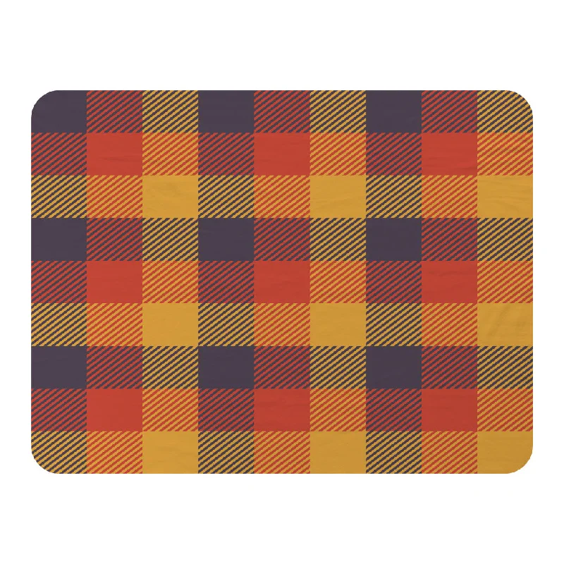 Acrylic blankets for a soft and affordable alternativeKing - size blankets to cover large beds comfortablyOrange Check Pattern (Blanket) Acrylic blankets for a soft and affordable alternativeKing - size blankets to cover large beds comfortablyOrange Check Pattern (Blanket)