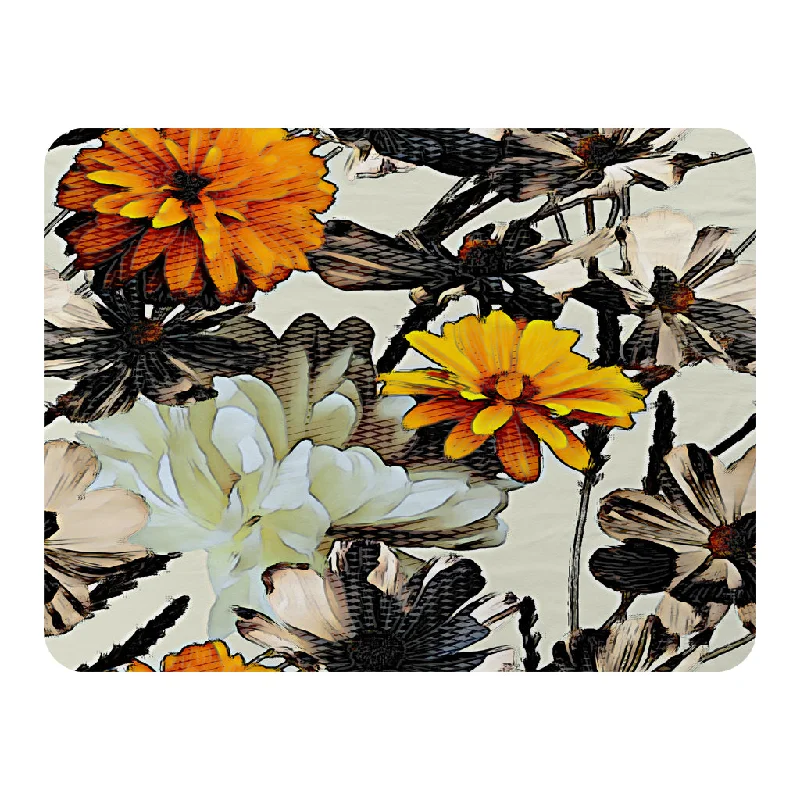 King - size blankets to cover large beds comfortablyWool blankets with natural warmth and insulationOrange Flower Print (Blanket) King - size blankets to cover large beds comfortablyWool blankets with natural warmth and insulationOrange Flower Print (Blanket)
