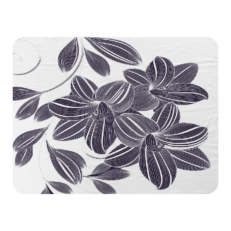Queen - size blankets for standard - sized bedsBamboo fiber blankets with natural antibacterial propertiesOrchids (Blanket) Queen - size blankets for standard - sized bedsBamboo fiber blankets with natural antibacterial propertiesOrchids (Blanket)