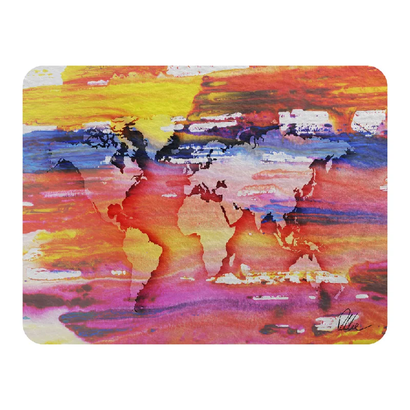 Chenille blankets with a thick and fuzzy textureRecycled polyester blankets for an eco - conscious optionPainty map (Blanket) Chenille blankets with a thick and fuzzy textureRecycled polyester blankets for an eco - conscious optionPainty map (Blanket)