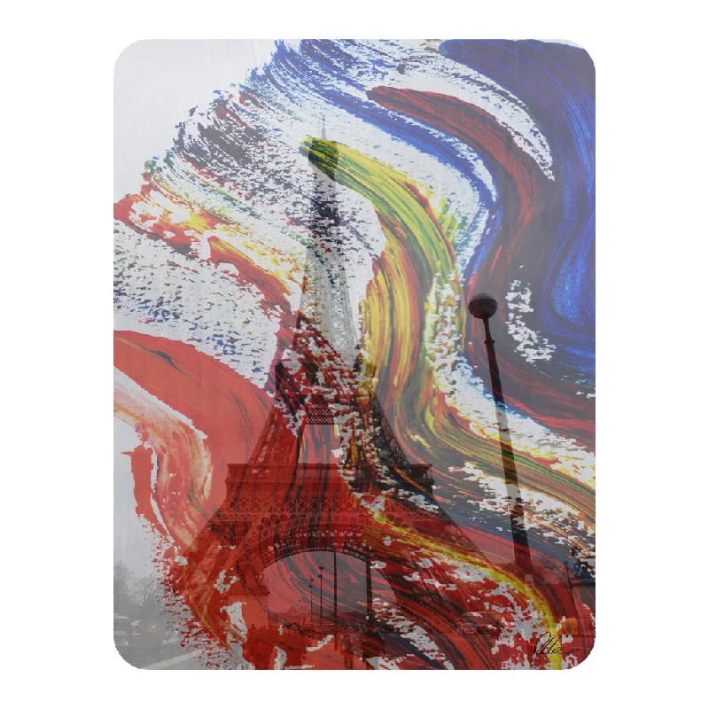 Rayon from bamboo blankets for a silky and breathable feelFleece blankets for a cozy and plush textureparis in paint (Blanket) Rayon from bamboo blankets for a silky and breathable feelFleece blankets for a cozy and plush textureparis in paint (Blanket)