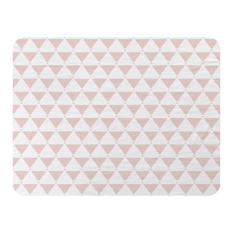 Fleece blankets for a cozy and plush textureAlpaca wool blankets for a hypoallergenic and warm optionPink Triangles (Blanket) Fleece blankets for a cozy and plush textureAlpaca wool blankets for a hypoallergenic and warm optionPink Triangles (Blanket)