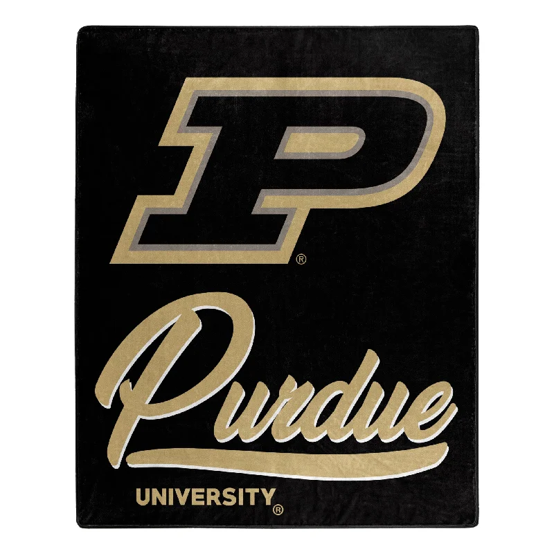 Recycled polyester blankets for an eco - conscious optionCashmere blankets for ultimate softness and luxuryPurdue Signature College Throw Blanket