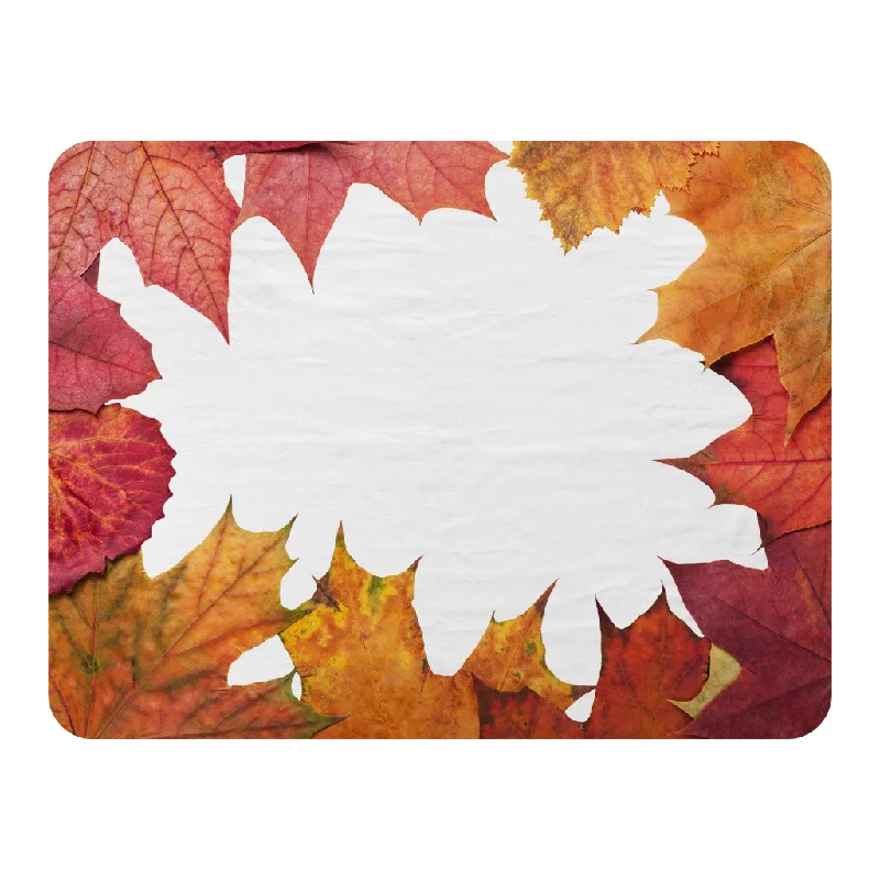 Fleece blankets for a cozy and plush textureRayon from bamboo blankets for a silky and breathable feelRed Autumn Border (Blanket)