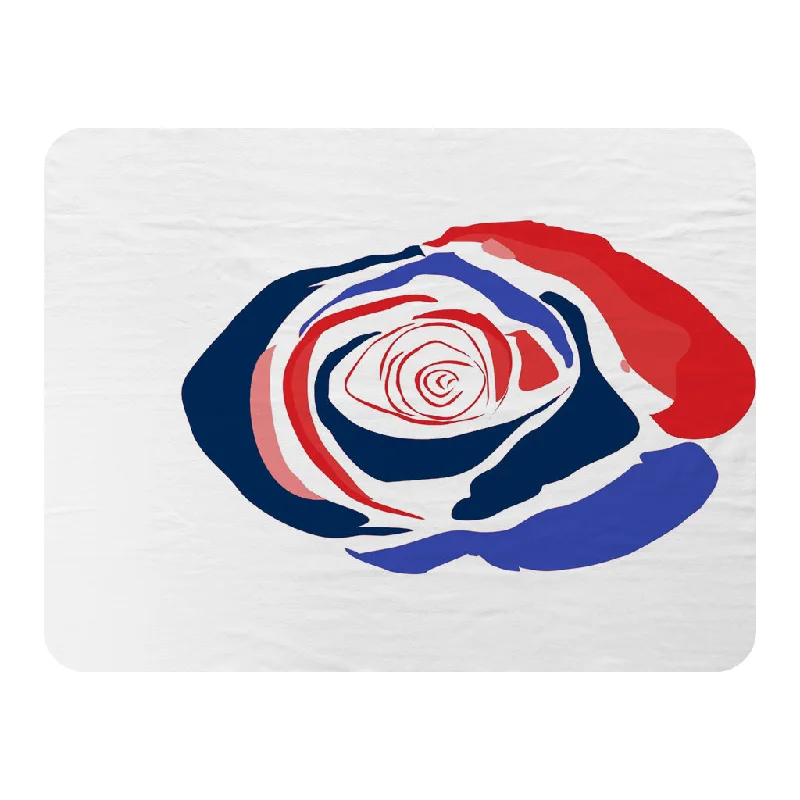 Mohair blankets with a unique sheen and softnessRayon from bamboo blankets for a silky and breathable feelRed & Blue Rose (Blanket)