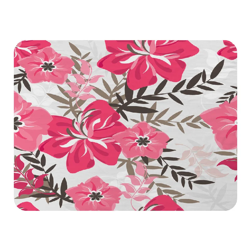 King - size blankets to cover large beds comfortablyLinen blankets with a rustic and textured lookRed & Pink Floral (Blanket)