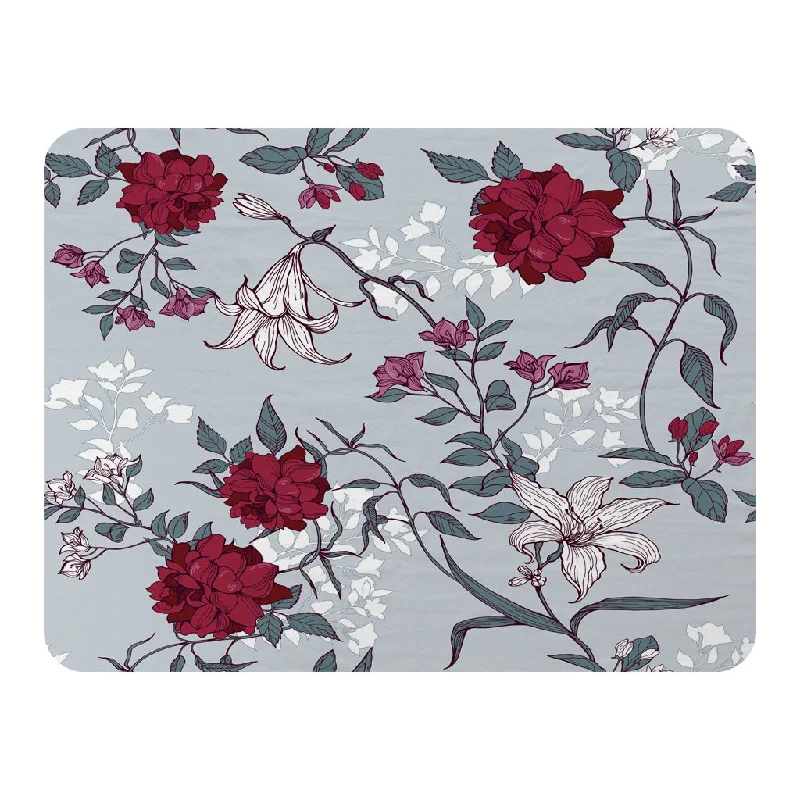 Cotton blankets for breathability and a lightweight feelBamboo fiber blankets with natural antibacterial propertiesRed & White Winter Floral (Blanket)