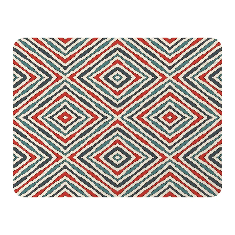 Wool blankets with natural warmth and insulationMicrofiber blankets that are durable and easy to care forRepeated squares and rhombuses ornamental abstract Tribal motif (Blanket)