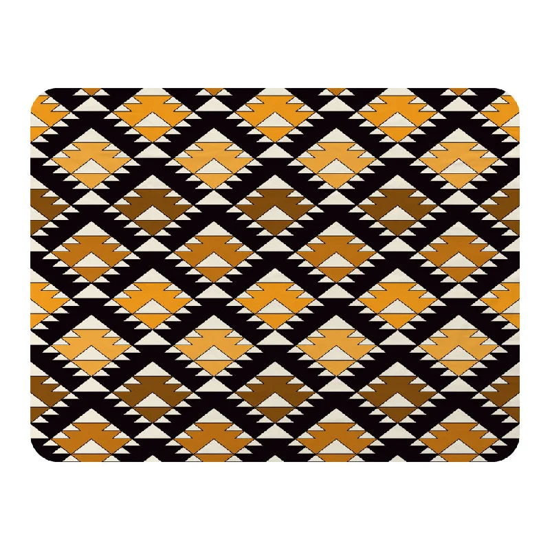 Cotton blankets for breathability and a lightweight feelMohair blankets with a unique sheen and softnessRepeated triangles geometric background (Blanket)