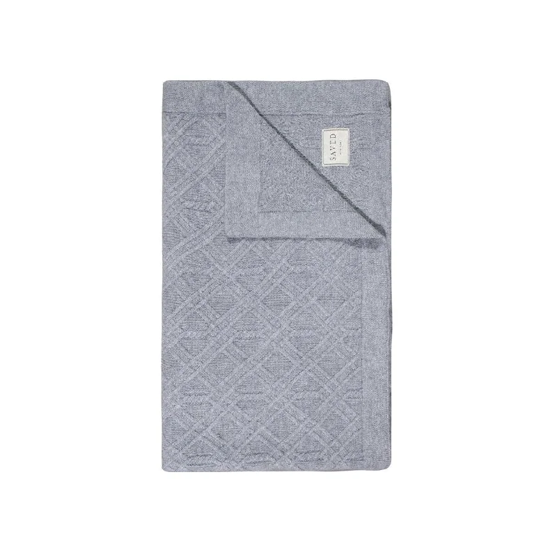 Cashmere blankets for ultimate softness and luxurySilk blankets with a smooth and elegant touchGrey Alpine Knit Cashmere Blankets by Saved NY Cashmere blankets for ultimate softness and luxurySilk blankets with a smooth and elegant touchGrey Alpine Knit Cashmere Blankets by Saved NY