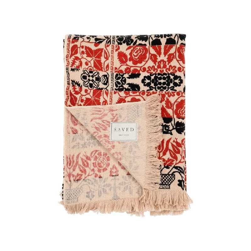 Cotton blankets for breathability and a lightweight feelKing - size blankets to cover large beds comfortablyBarn Printed Coverlet Cashmere Blankets by Saved NY Cotton blankets for breathability and a lightweight feelKing - size blankets to cover large beds comfortablyBarn Printed Coverlet Cashmere Blankets by Saved NY