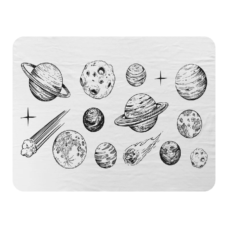 Alpaca wool blankets for a hypoallergenic and warm optionMicrofiber blankets that are durable and easy to care forSet of space objects planets, stars (Blanket) Alpaca wool blankets for a hypoallergenic and warm optionMicrofiber blankets that are durable and easy to care forSet of space objects planets, stars (Blanket)