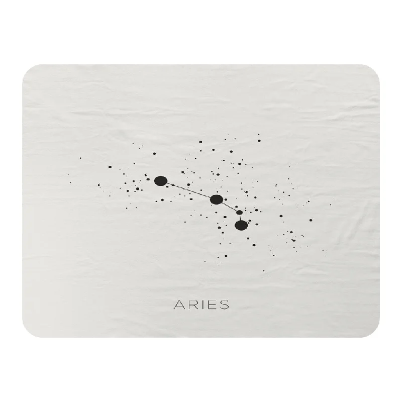King - size blankets to cover large beds comfortablyMicrofiber blankets that are durable and easy to care forStar constellation zodiac aries (blanket)