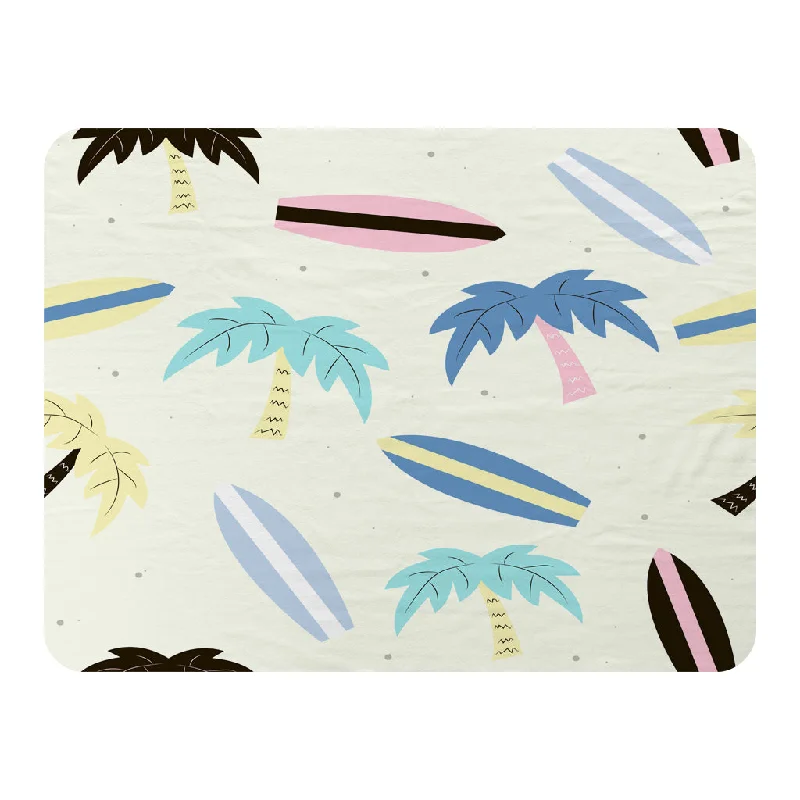 Cashmere blankets for ultimate softness and luxuryRecycled polyester blankets for an eco - conscious optionSurf Boards & Palm Trees (Blanket) Cashmere blankets for ultimate softness and luxuryRecycled polyester blankets for an eco - conscious optionSurf Boards & Palm Trees (Blanket)