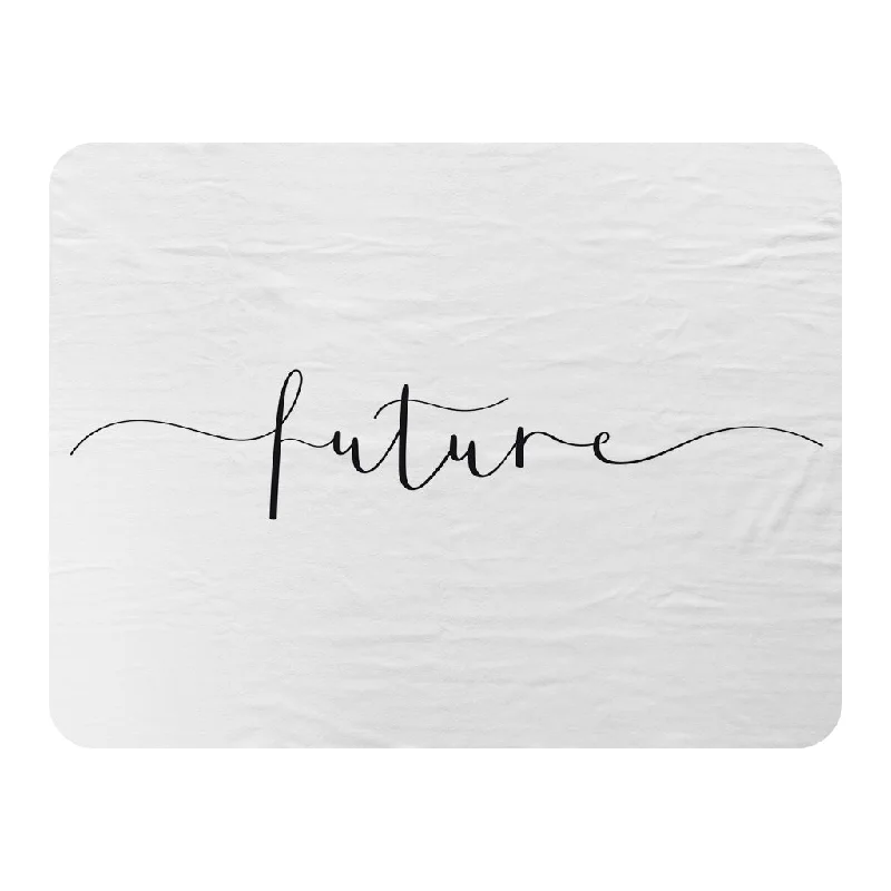 Cotton blankets for breathability and a lightweight feelFleece blankets for a cozy and plush textureText Future (Blanket) Cotton blankets for breathability and a lightweight feelFleece blankets for a cozy and plush textureText Future (Blanket)