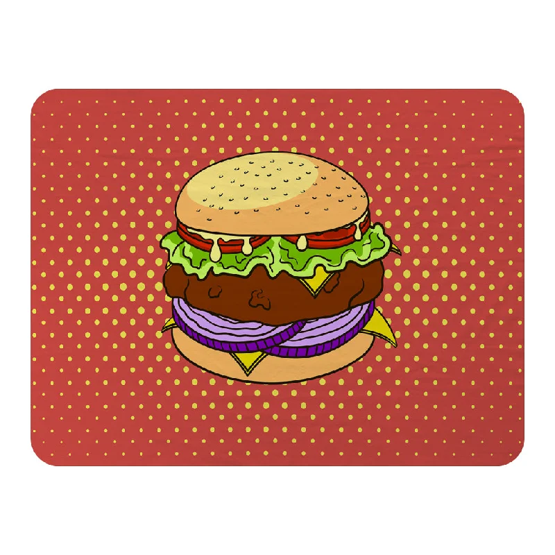 Cashmere blankets for ultimate softness and luxurySynthetic fiber blend blankets for a budget - friendly choiceThe pop art illustration of burger (Blanket)