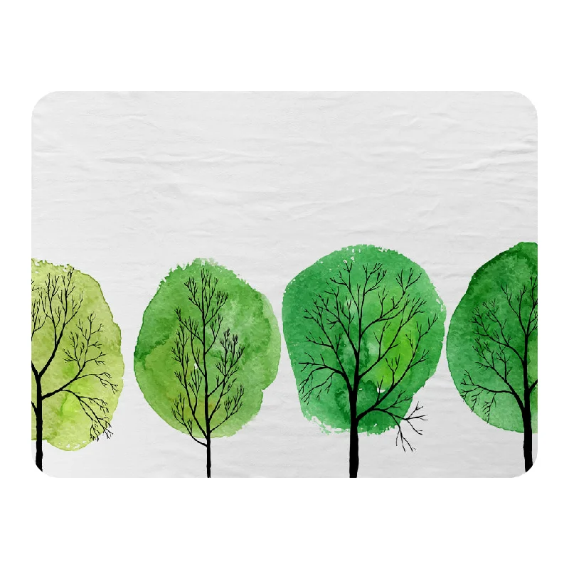 Synthetic fiber blend blankets for a budget - friendly choiceWool blankets with natural warmth and insulationTrees (Blanket)