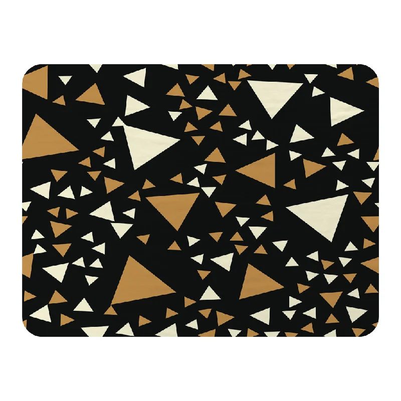 Wool blankets with natural warmth and insulationLinen blankets with a rustic and textured lookTriangles on Black (Blanket)