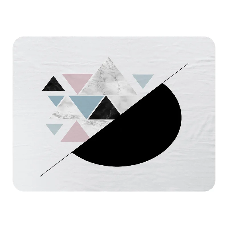 Cashmere blankets for ultimate softness and luxuryWool blankets with natural warmth and insulationTriangles & Semi Circle Pattern (Blanket)