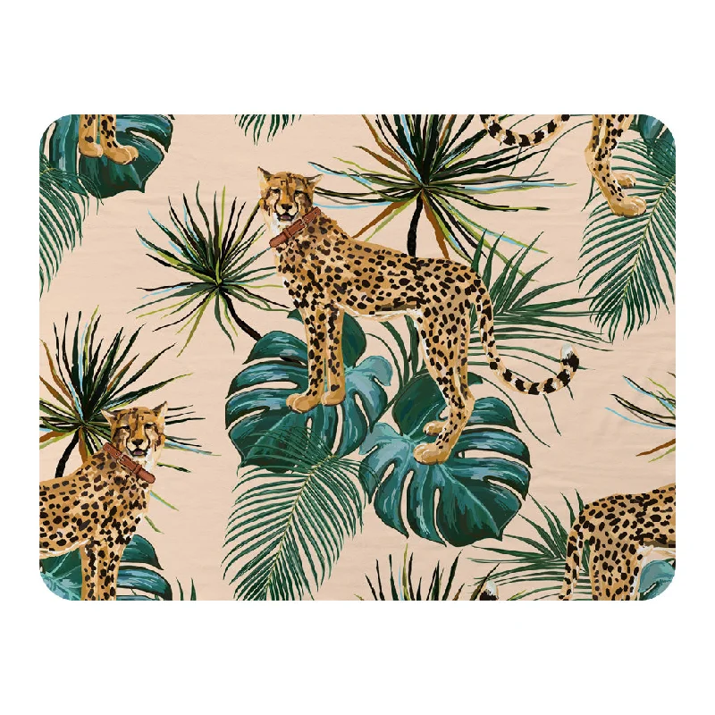 Wool blankets with natural warmth and insulationLinen blankets with a rustic and textured lookTropical Cheetah (Blanket)
