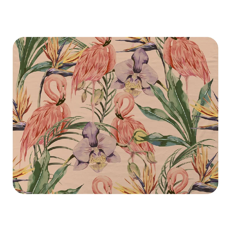 Fleece blankets for a cozy and plush textureAlpaca wool blankets for a hypoallergenic and warm optionTropical Flamingo (Blanket)