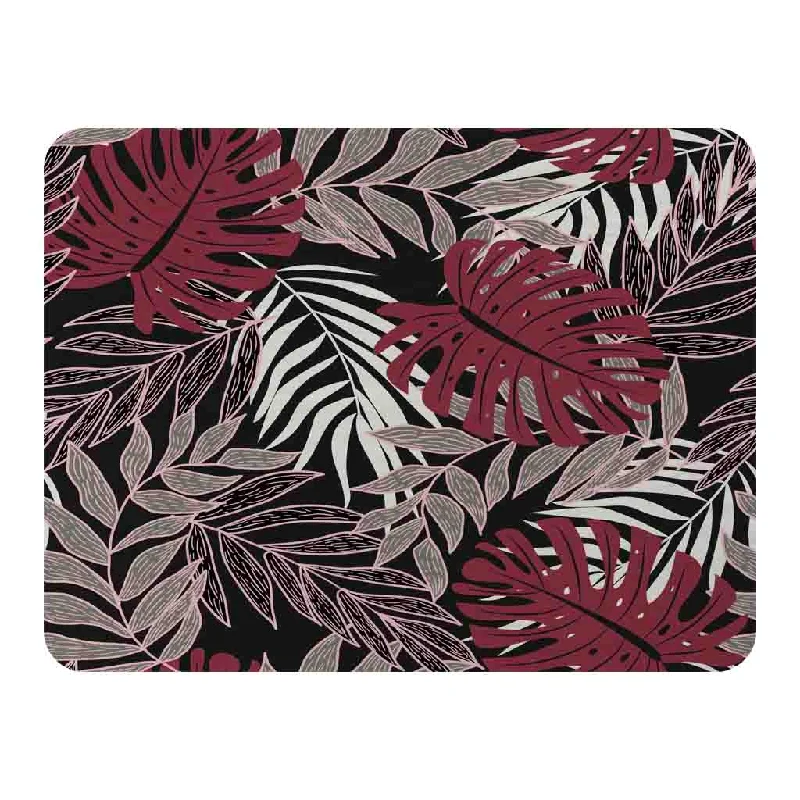 Cashmere blankets for ultimate softness and luxuryBamboo fiber blankets with natural antibacterial propertiesTropical Leaves in Red, White & Grey (Blanket)