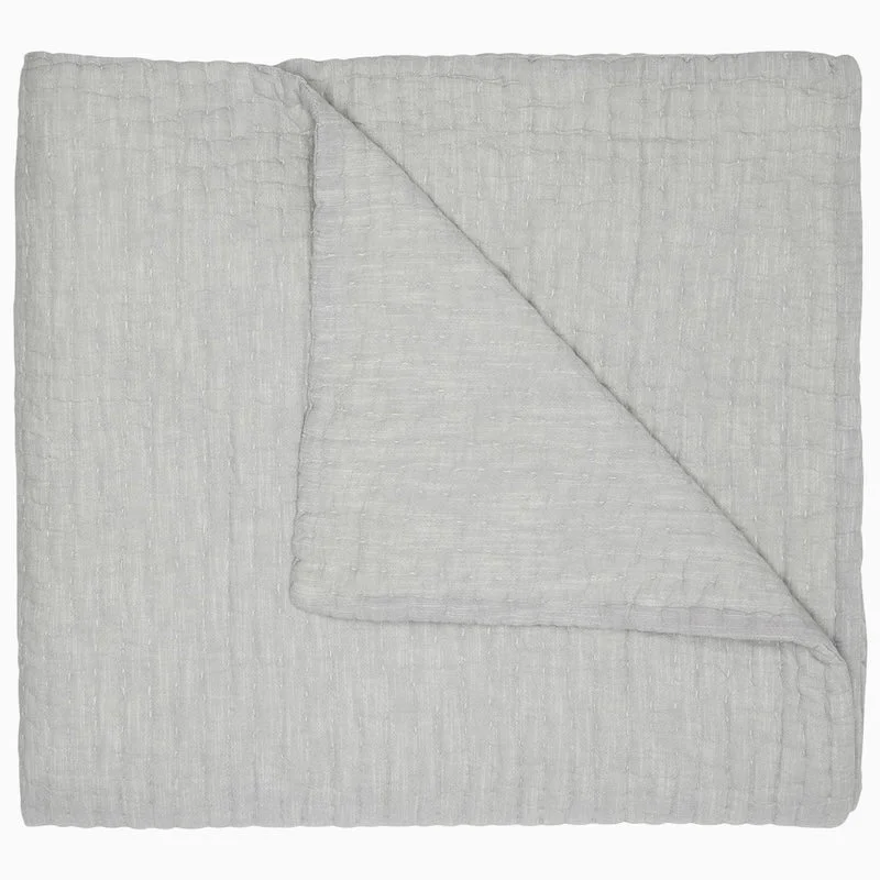 Wool blankets with natural warmth and insulationMicrofiber blankets that are durable and easy to care forVivada Light Gray Coverlets by John Robshaw Wool blankets with natural warmth and insulationMicrofiber blankets that are durable and easy to care forVivada Light Gray Coverlets by John Robshaw