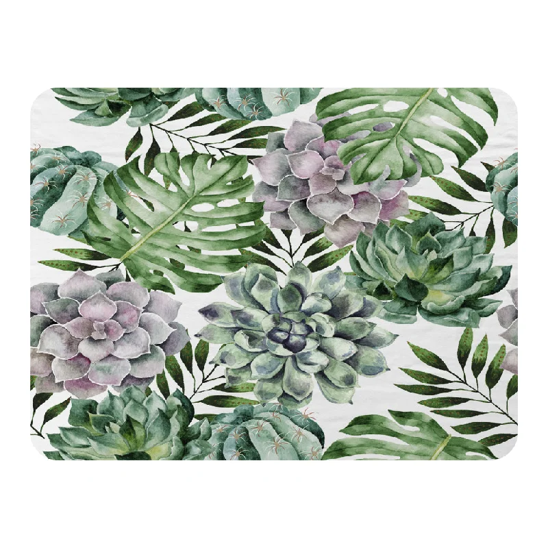 Acrylic blankets for a soft and affordable alternativeAlpaca wool blankets for a hypoallergenic and warm optionWatercolour Botanical Leaves (Blanket)