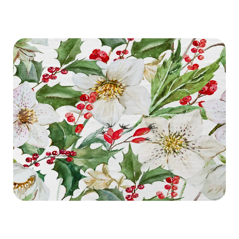 Chenille blankets with a thick and fuzzy textureSynthetic fiber blend blankets for a budget - friendly choiceWatercolour Christmas pattern (Blanket)